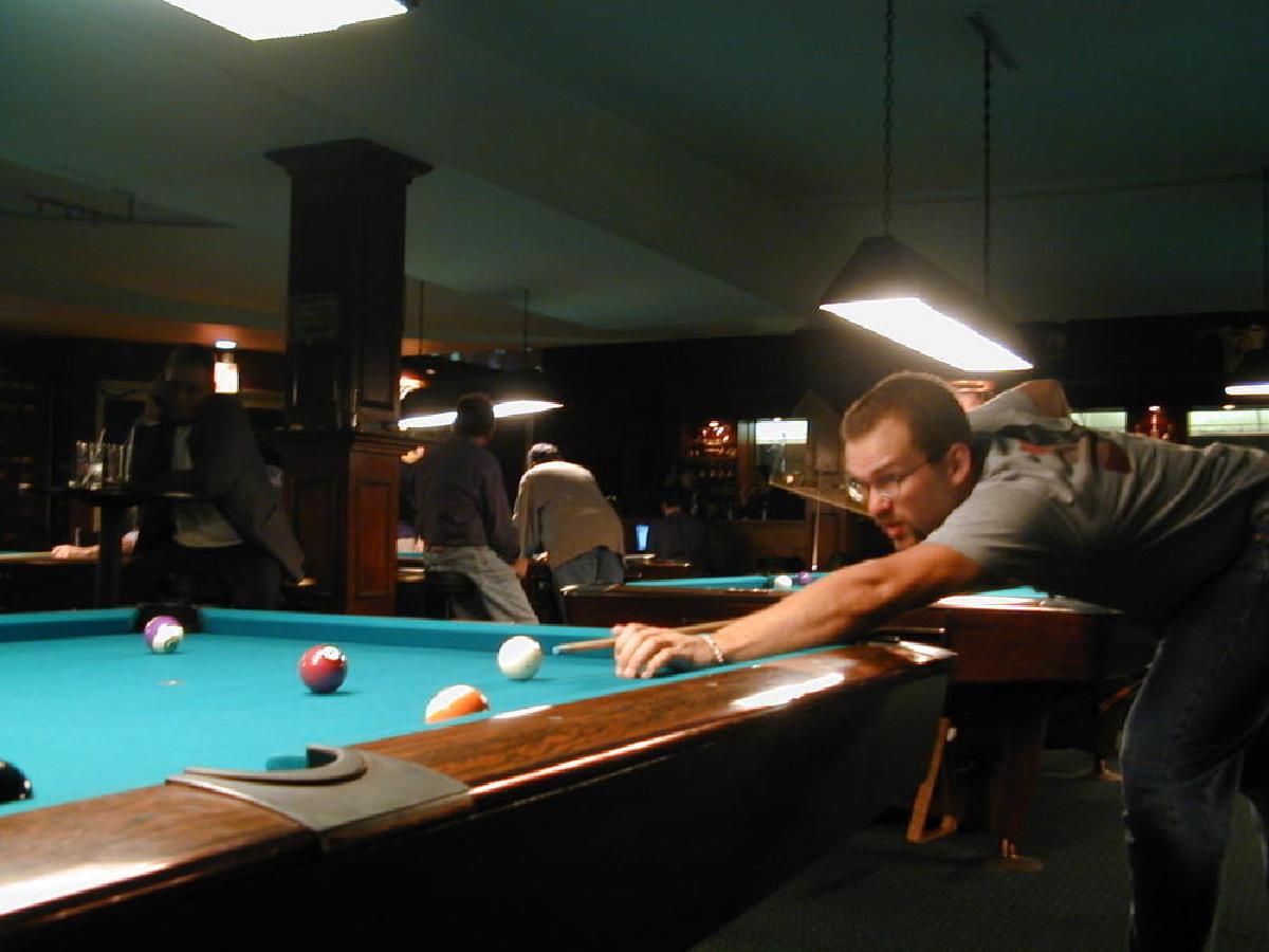 Playing pool in NY