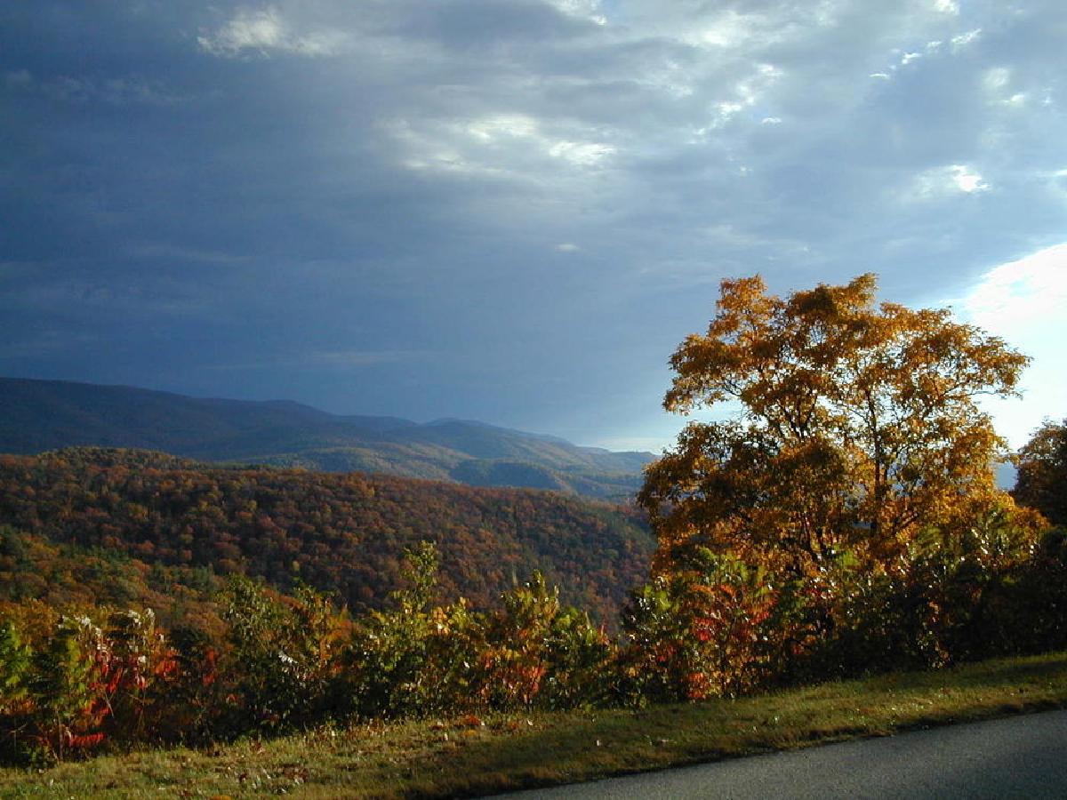 BlueRidge Highway sunset